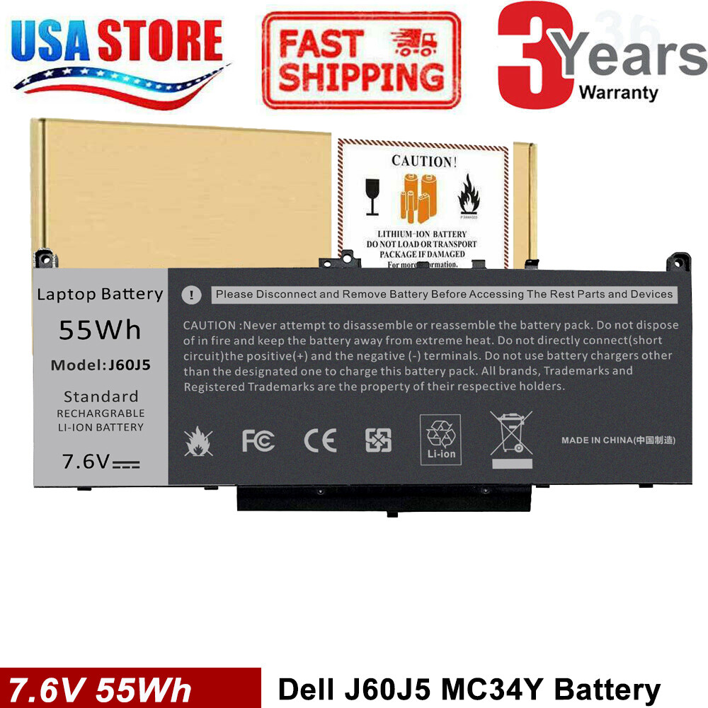 J60J5 battery For Dell Latitude E7270 E7470 R1V85 MC34Y 242WD PDNM2 451-BBSX PC
