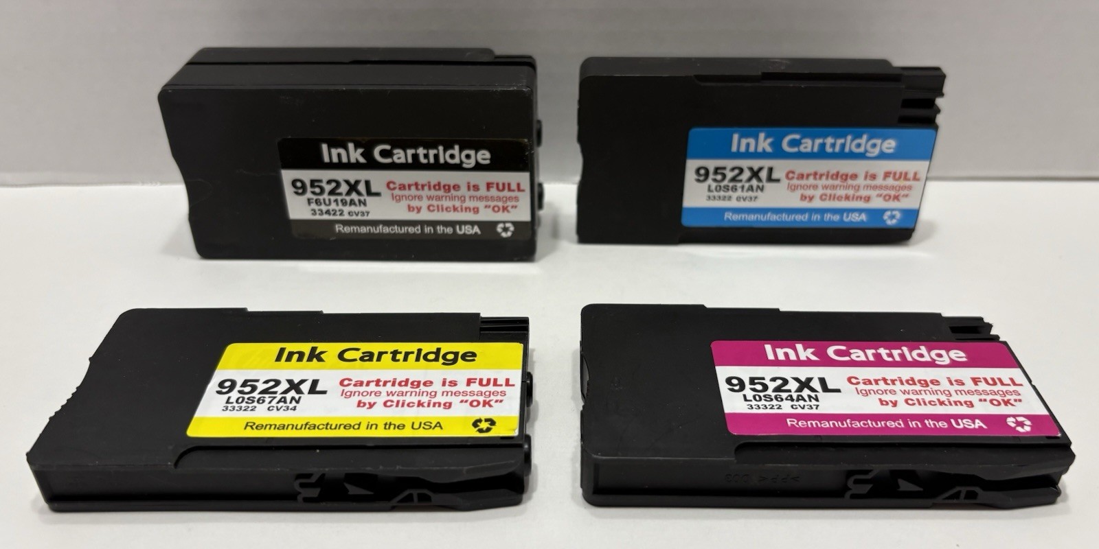 Ink Jets Club 4-pack Replacement For 952XL Black, 952 Colors