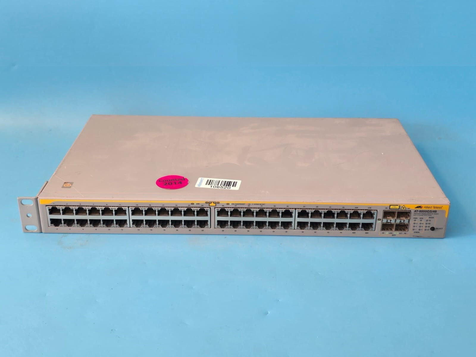 Allied Telesis AT-8000GS/48 Gigabit Stackable Switch | 48 Ports + 4 SFP