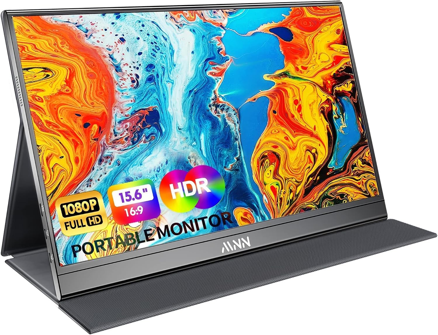 MNN 15.6 Inch Portable Monitor, Matte Black