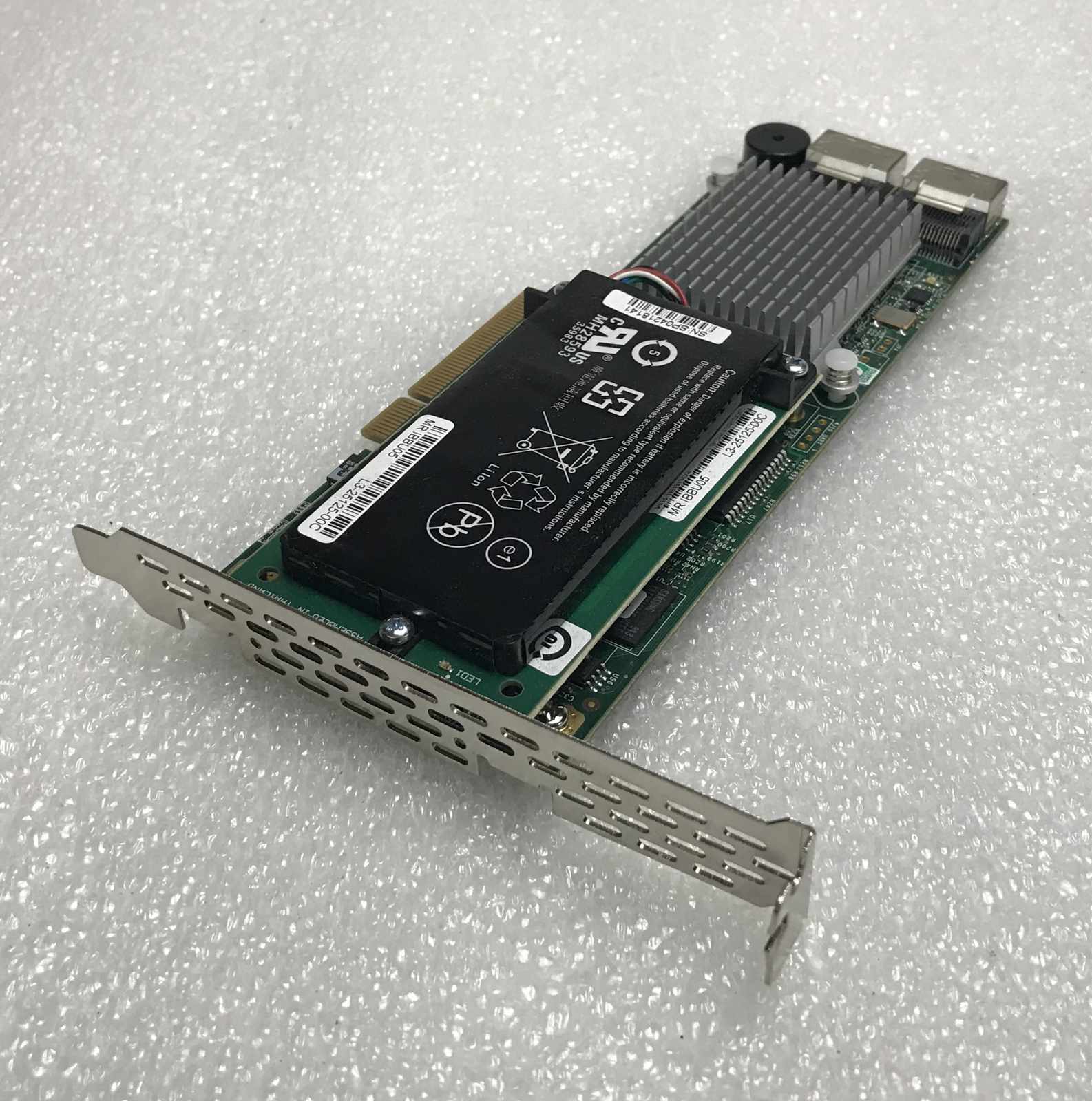 Supermicro AOC-USASLP-H8IR 3Gb/s 8-Port SAS RAID Adapter + Battery and Bracket