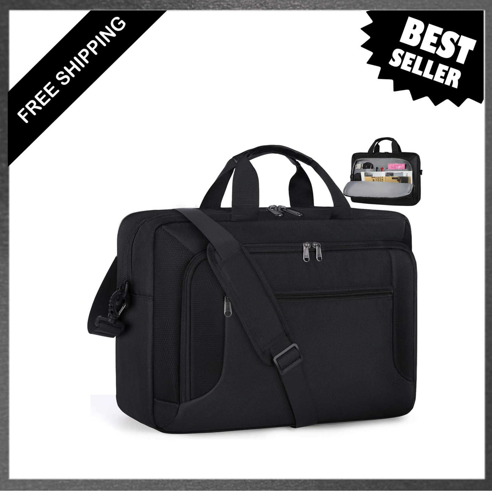 Laptop Bag 17.3 Inch Waterproof Backpack for Men Women Business Travel Office