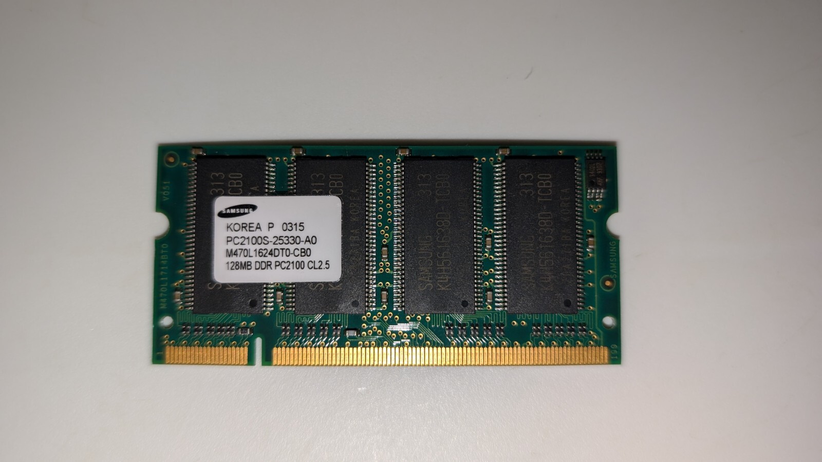 Samsung PC2100S-25330-A0 128MB DDR PC2100 CL2.5