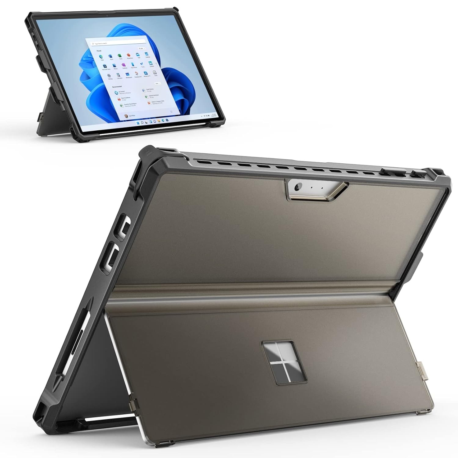MoKo Case for 12.3" Microsoft Surface Pro 7 Plus/Pro7/6/5/4/LTE, Black