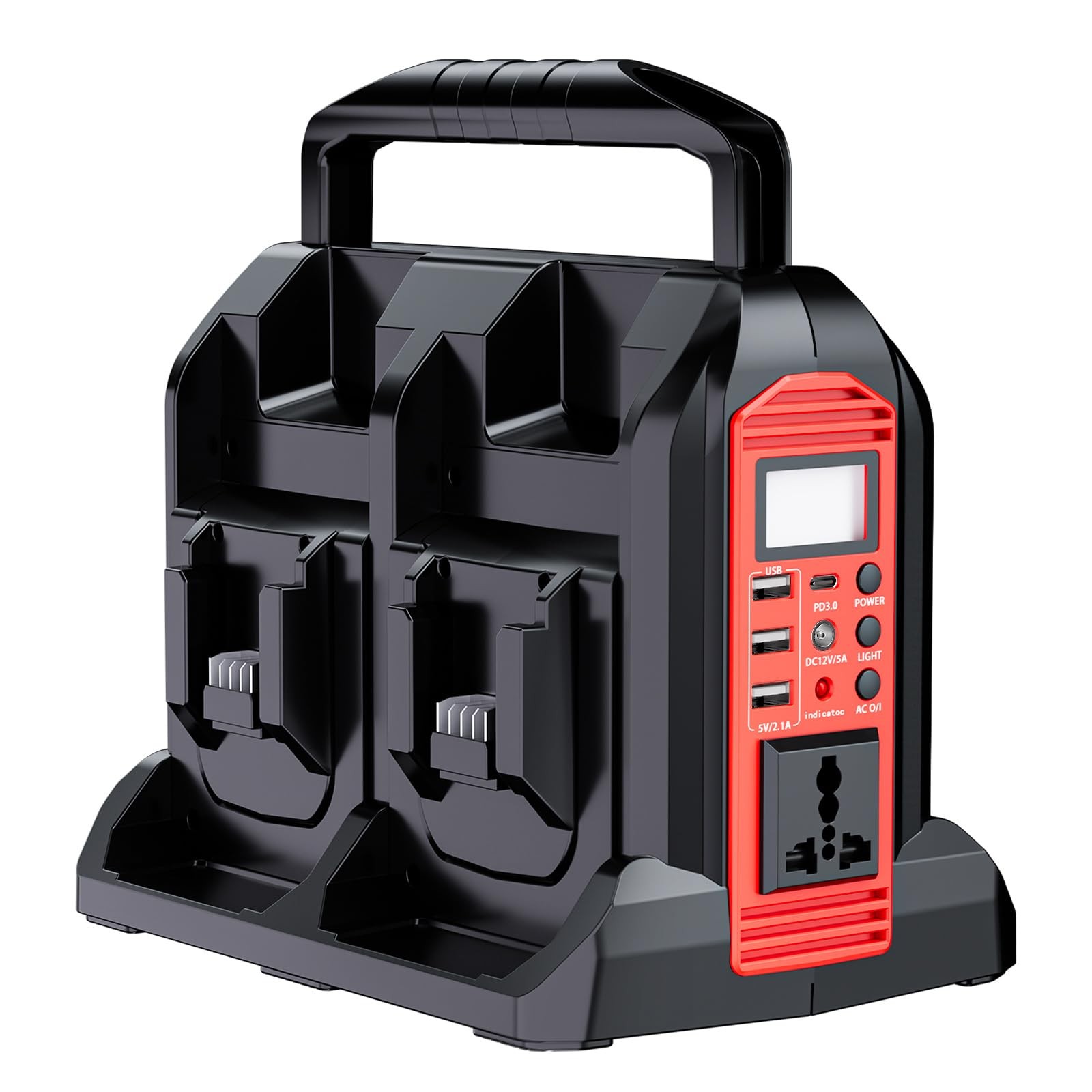 Mewryytuo Power Inverter 4-Port for Milwaukee M18 18V Battery, 350W Power Sup...