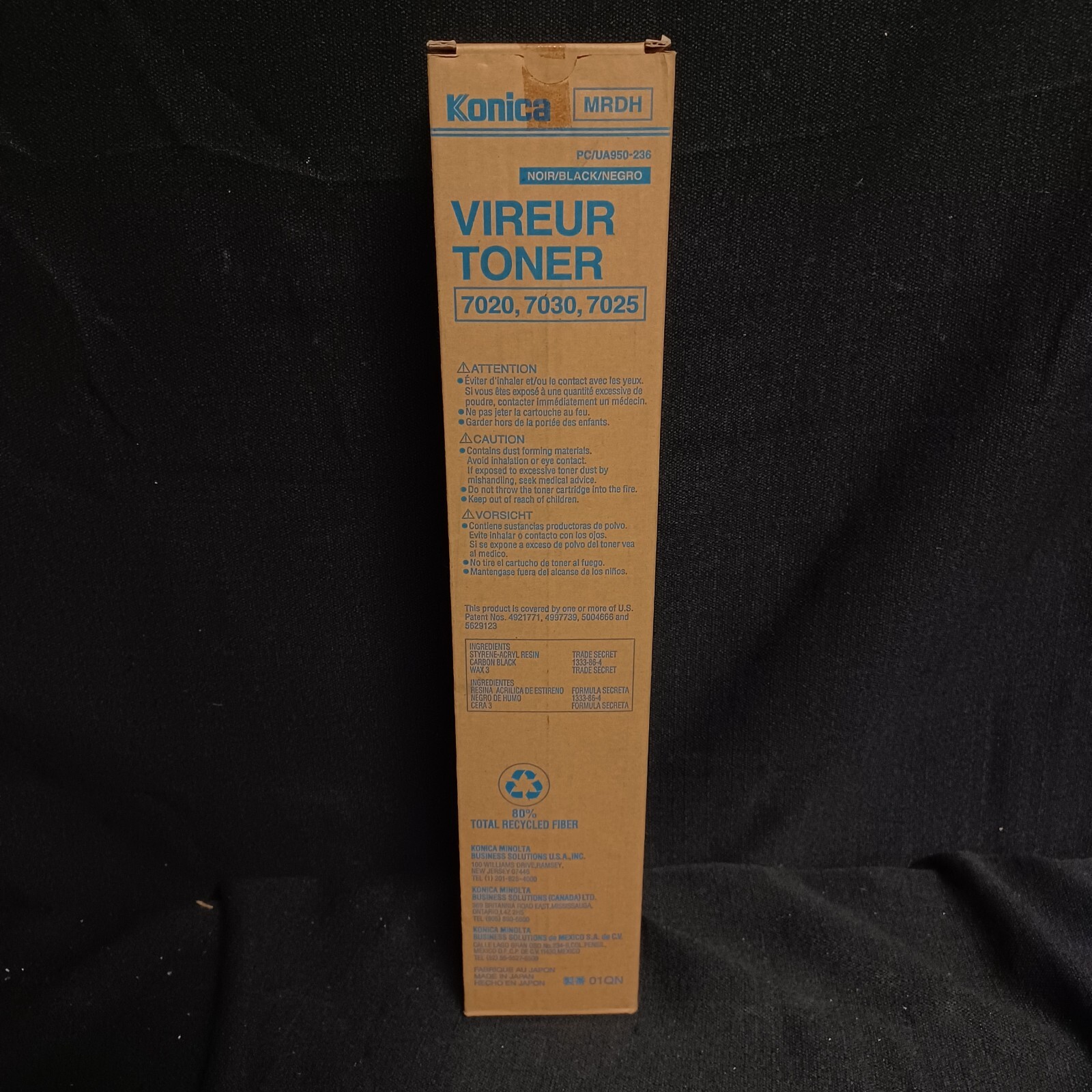 GENUINE 950236 OEM Konica Minolta 7020/7025/7030 Copier Toner 26000 Yield (01QN)