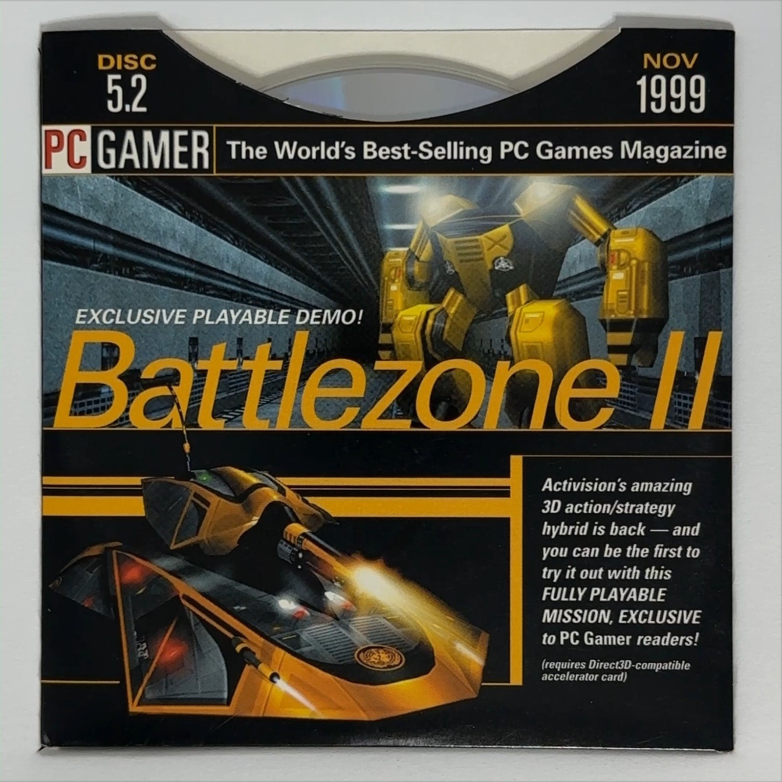 PC Gamer Demo Disc 5.2 November 1999 CD-ROM Vintage PC Gaming Software