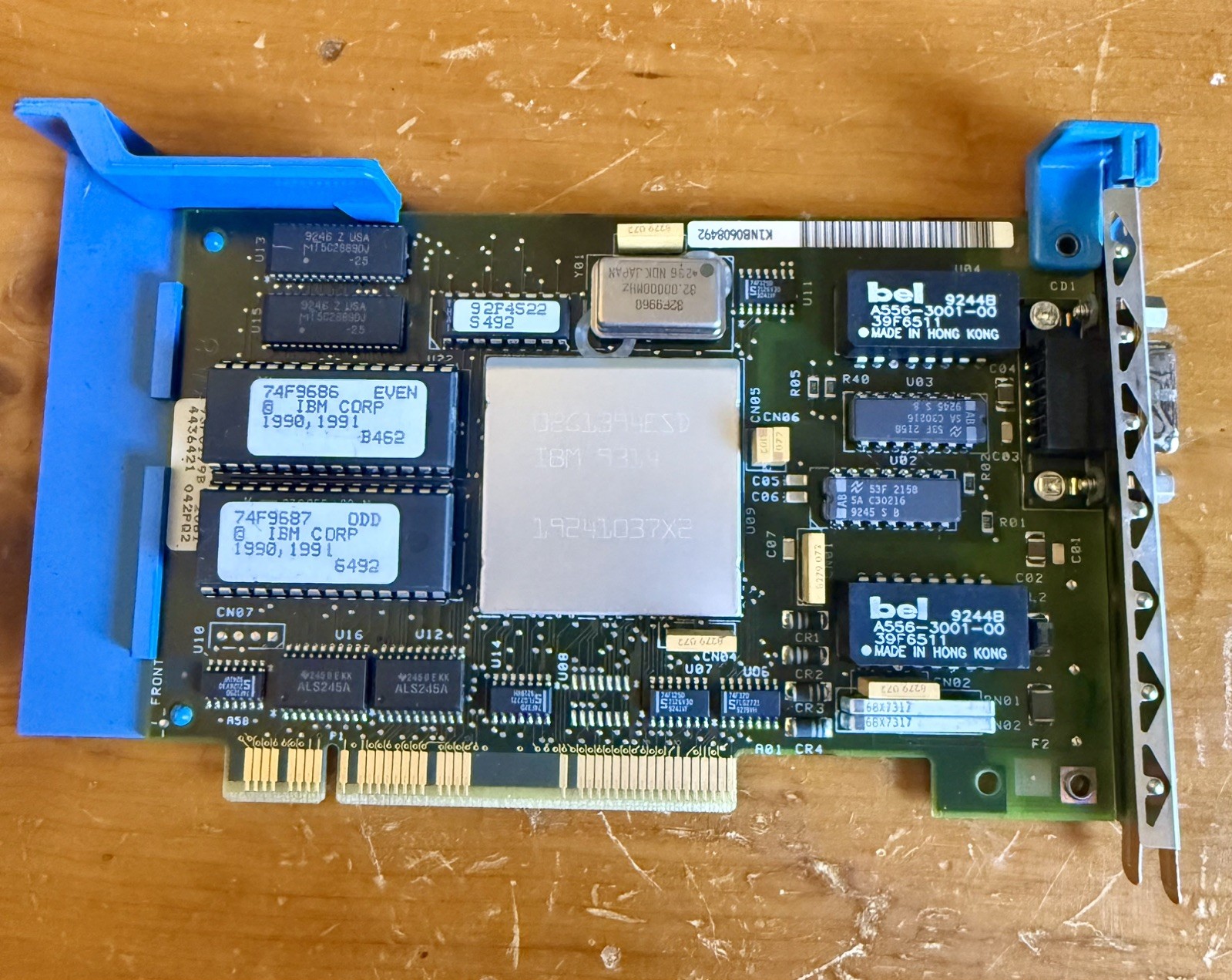 IBM MCA Token Ring card 16/4MB Short FRU 74F9415 vintage computer board