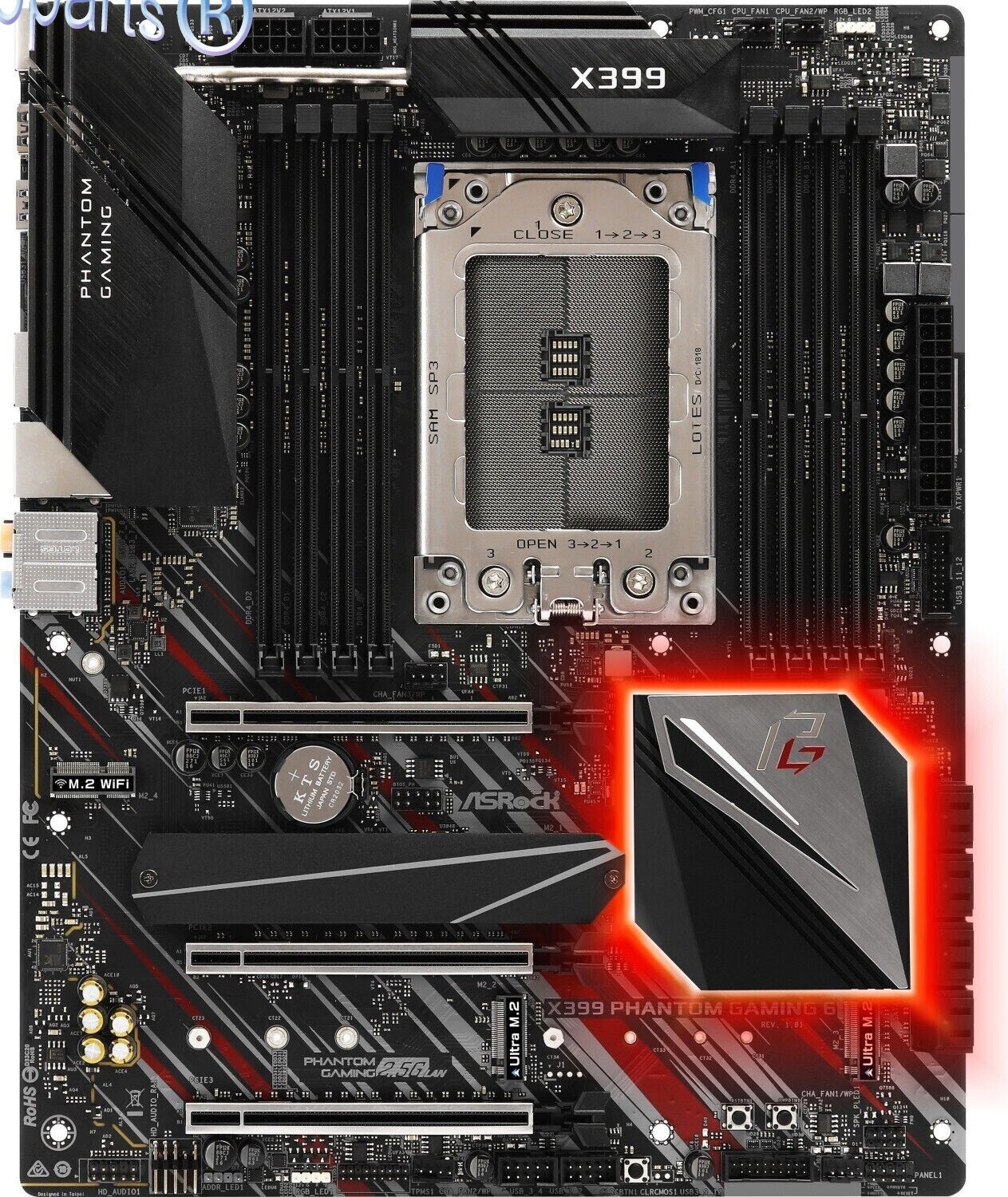 ASRock X399 Phantom Gaming 6 Mainboard | AMD TR4 | 90-MXB9B0-A0U