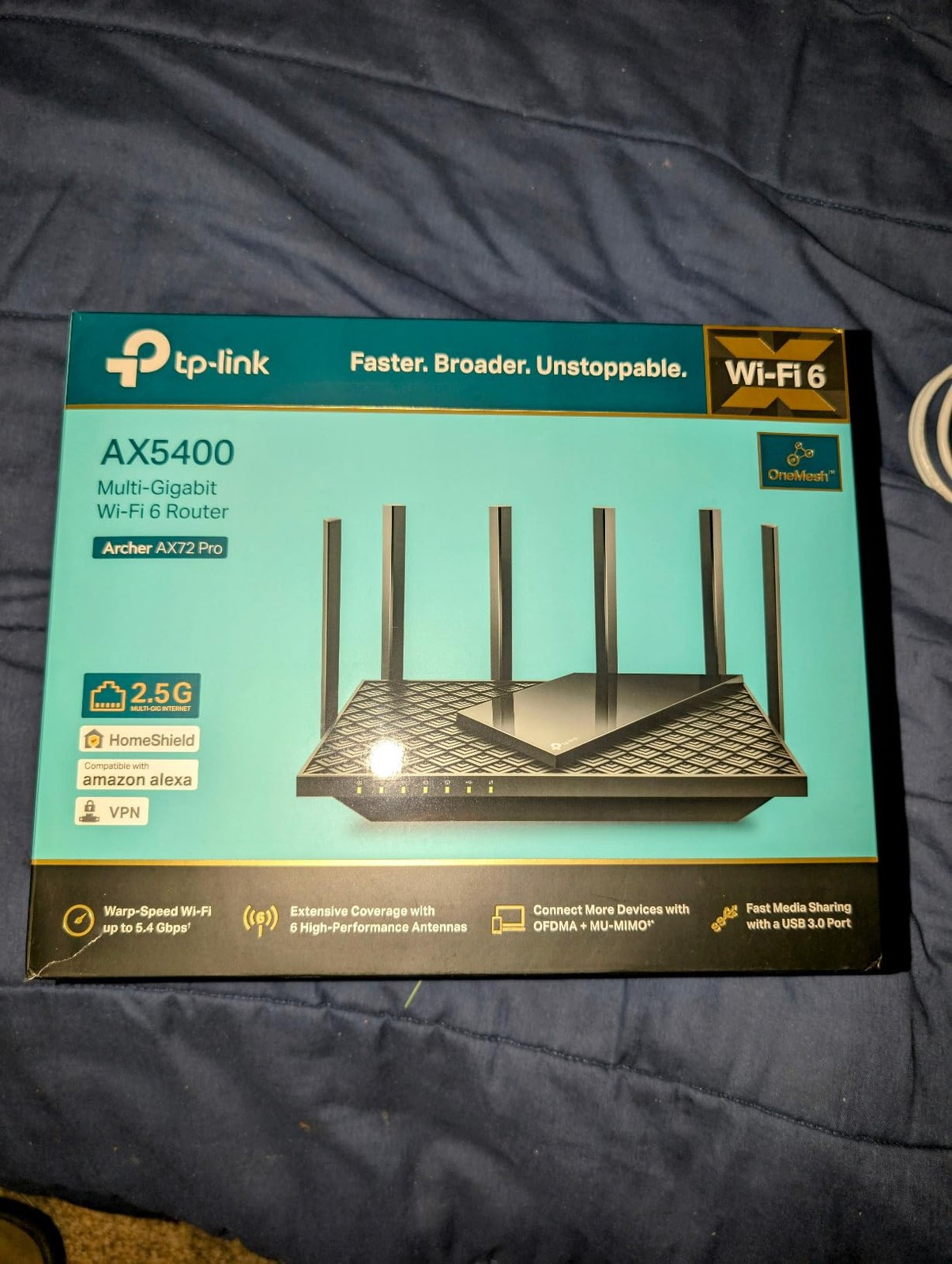 TP-Link Archer AX72 Pro WiFi 6, AX5400, 2.5Gbps Port, MU-MIMO