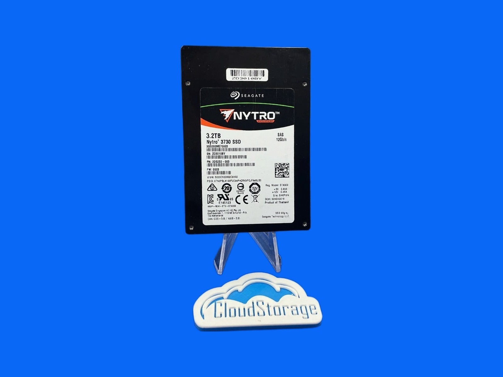 XS3200ME70003  Seagate Nytro 3730 3.2TB SAS 12Gb/s 3D eMLC 10DWPD SSD 2D5232-003