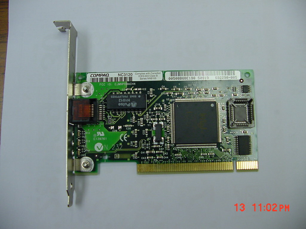  Compaq Intel  NC3120 692290-005  317606-001 317607-001 PCI Network Card