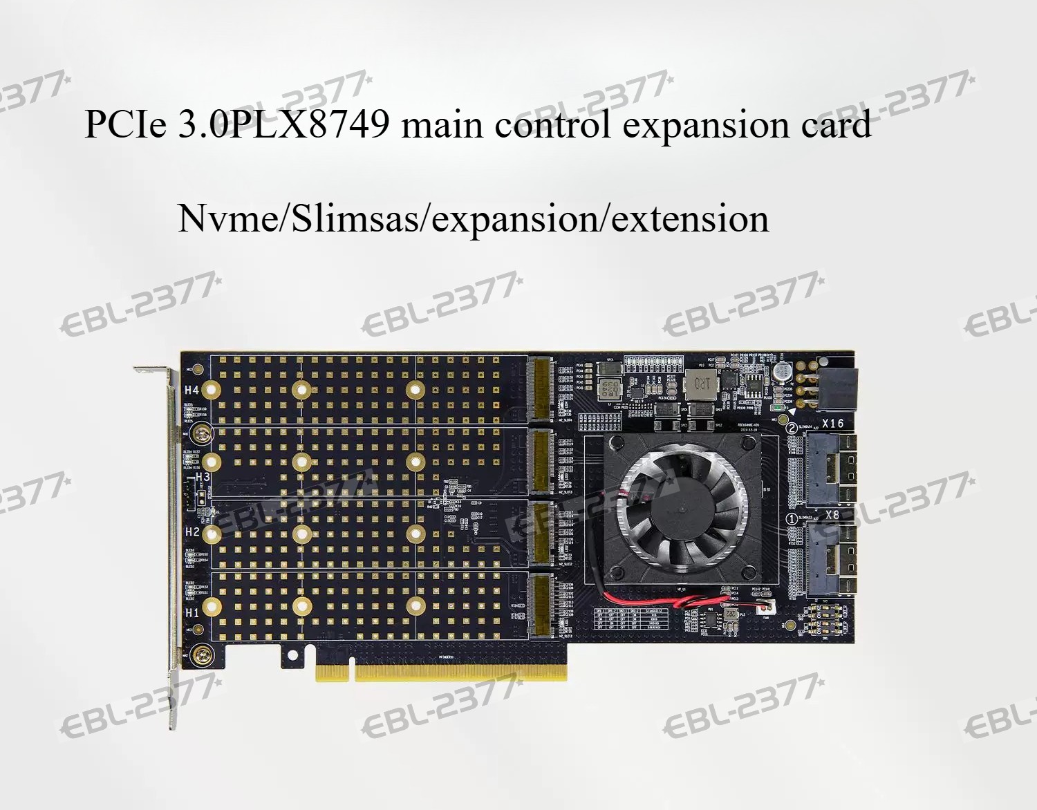 PLX/PEX8749/PCIe 3.0 expansion card/Nvme/Slimsas Can switch X4/X8/X16 modes