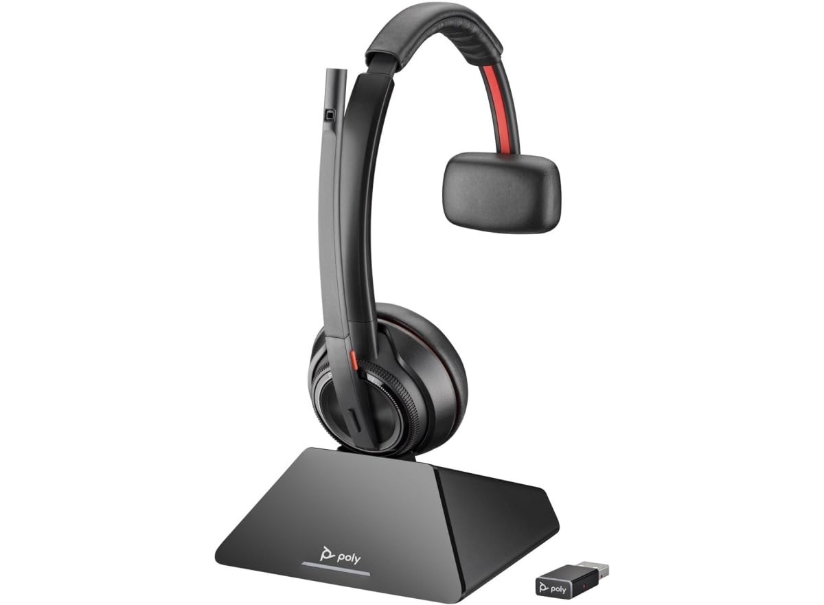 HP Poly Savi 8210 UC DECT 1920-1930 MHz USB-A Headset Mono Wireless