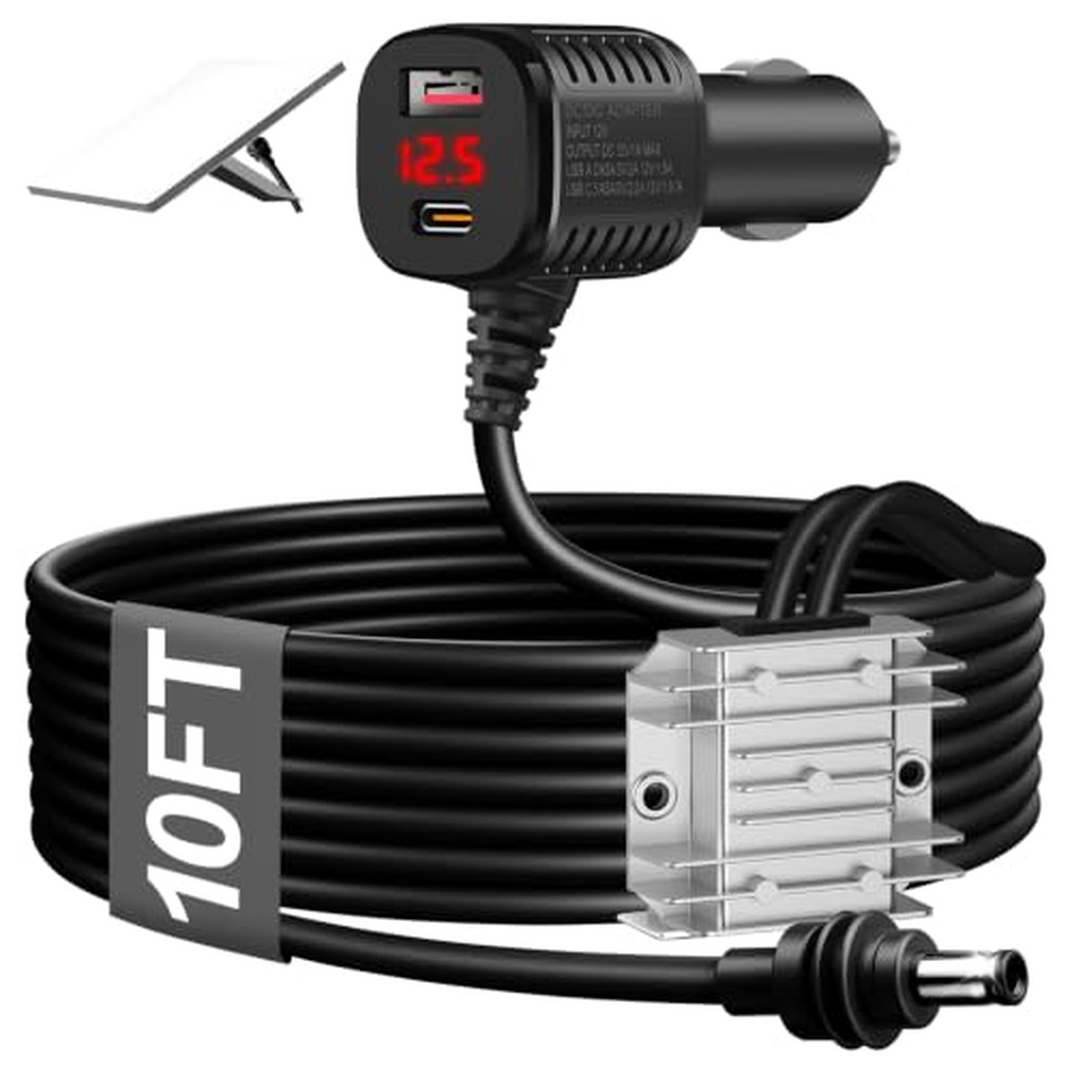 105W Boost Starlink Mini Car Adapter, 12V-24V to 30V Step-up 9.8FT