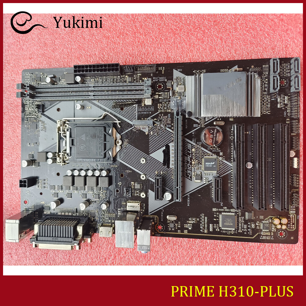 FOR ASUS PRIME H310-PLUS LGA 1151 32GB VGA HDMI Motherboard Test OK