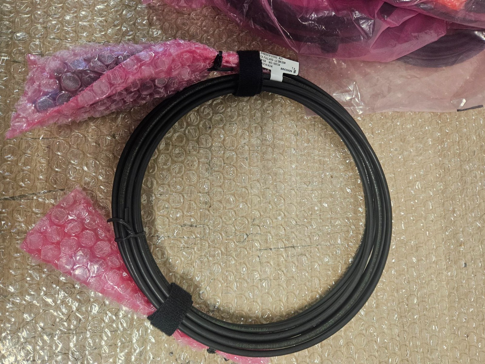 Lot 5x Ericsson RPM 253 1610/5000 LC Single Mode Fiber Cable 5M NEW