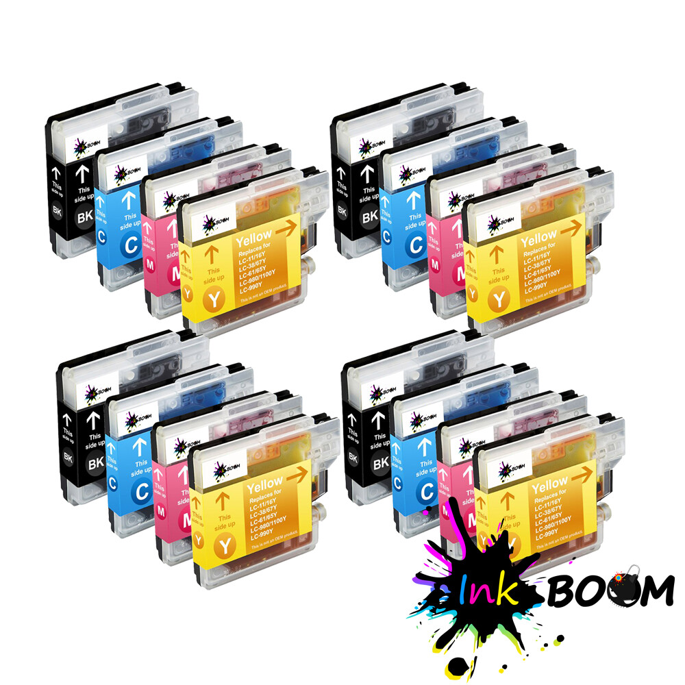 16 Ink Cartridge fits Brother LC61 MFC-J265w MFC- MFC-J410w 495CW DCP-J125