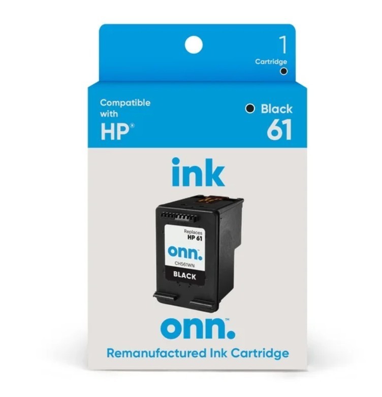 Onn Brand Ink Cartridge - Black 61 - Open Box
