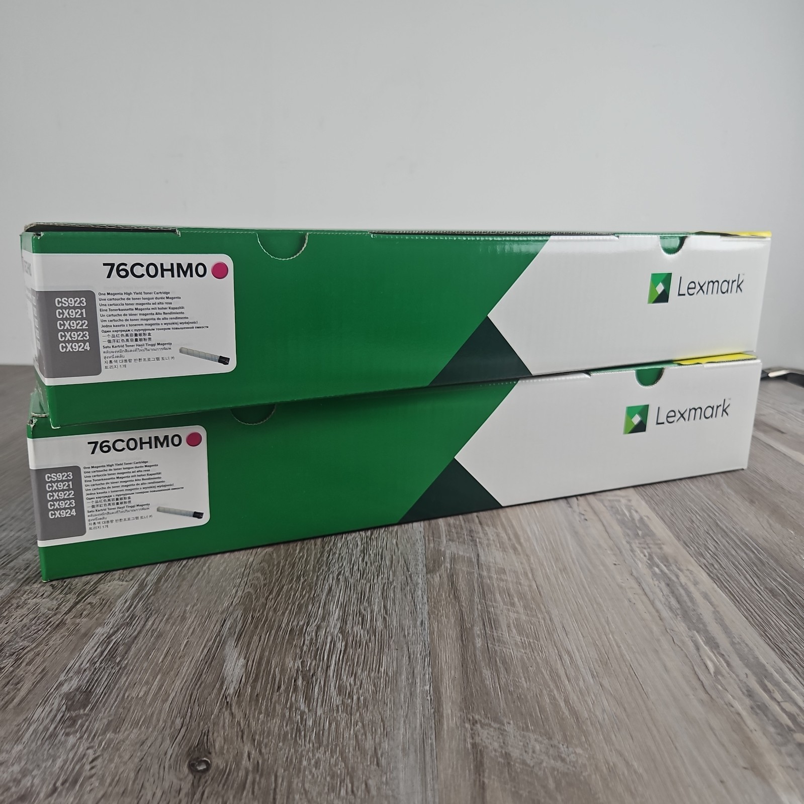 2- Lexmark 76C0HM0 Magenta Toner Cartridge - New In Box