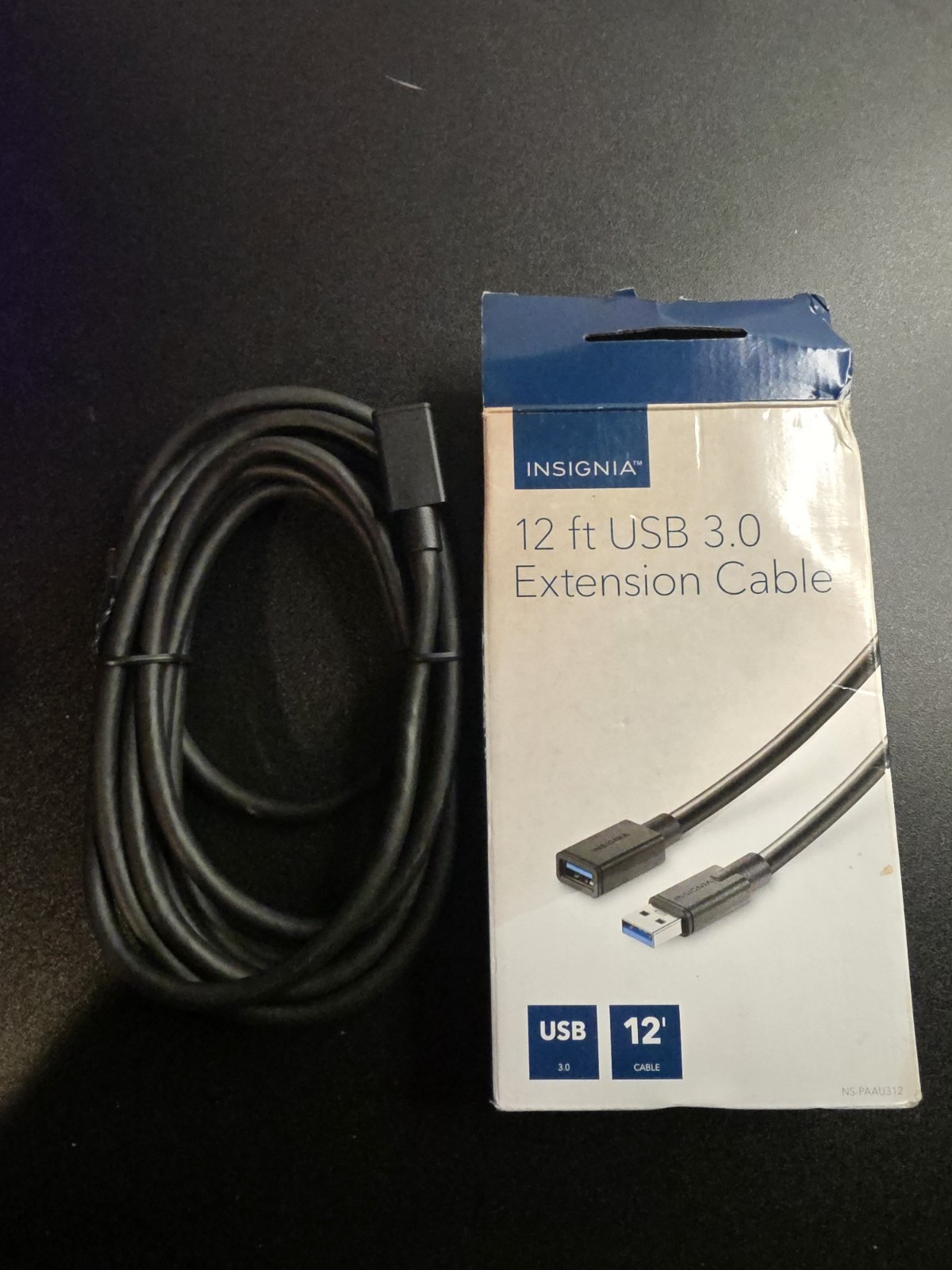 Insignia 12ft USB 3.0 Extension Cable NS-PAAU312
