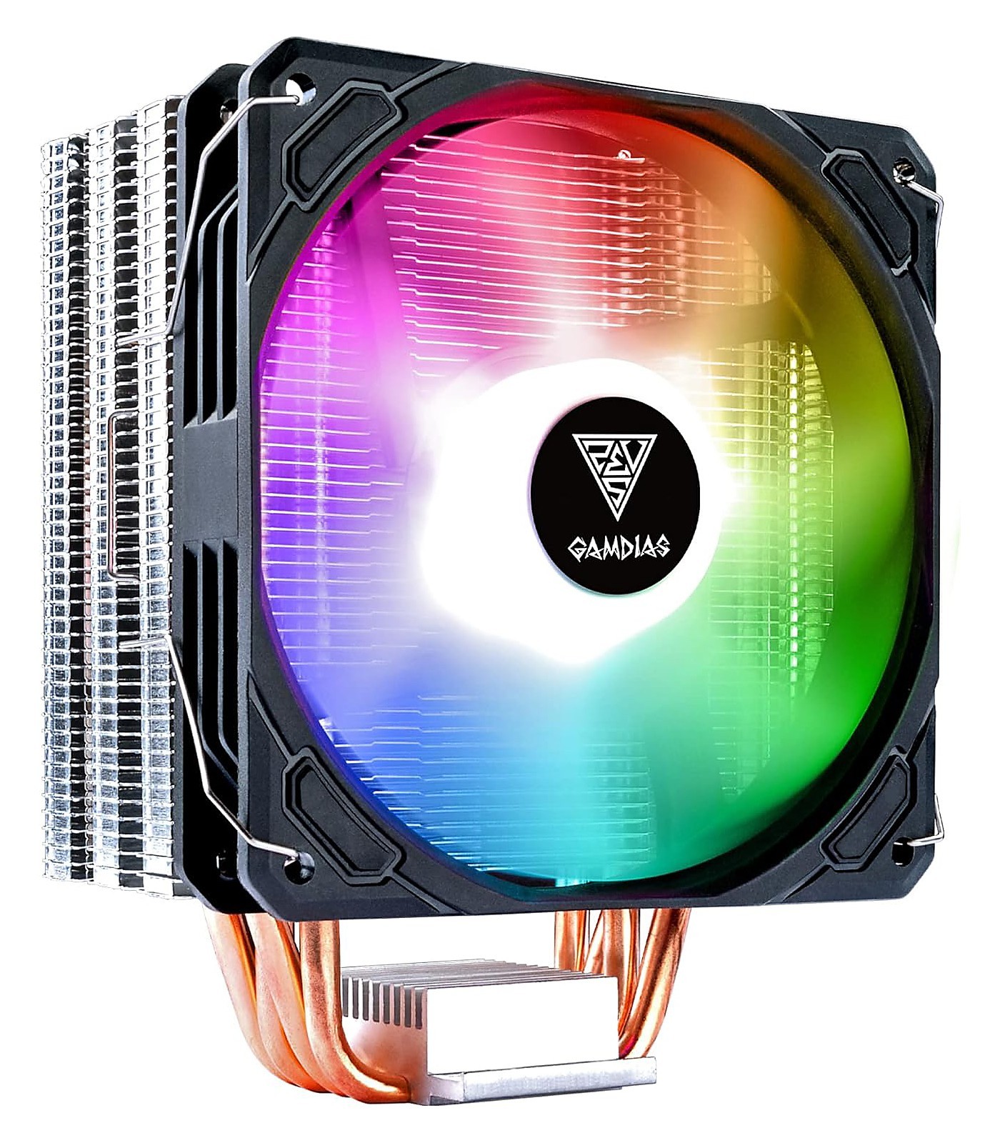 Gamdia E-410 CPU Air Cooler - 120mm Fan - ARGB Lighting - 4 Copper Heatpipes