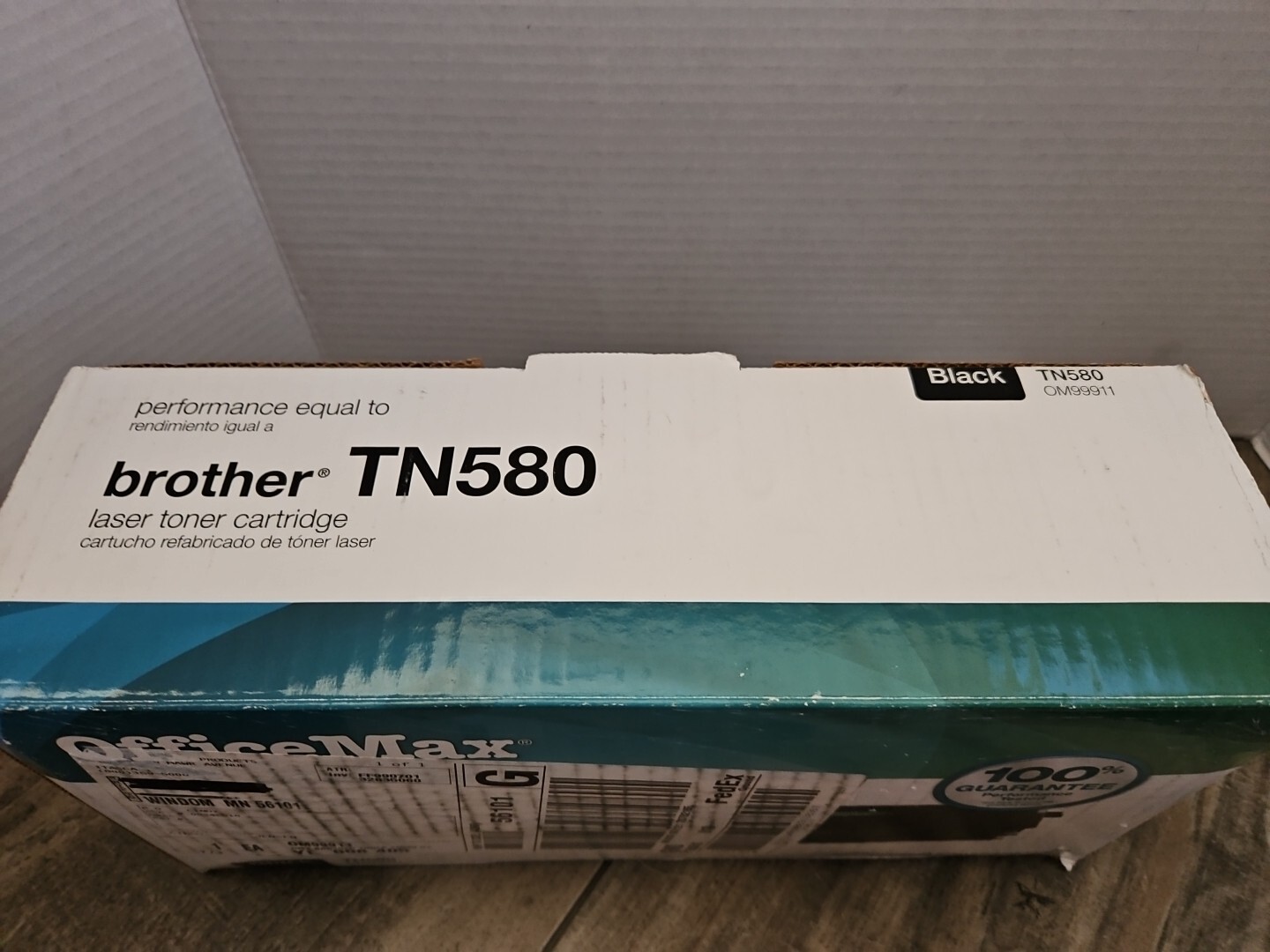 Office Max TN-580 Black Toner Cartridge New Open Box