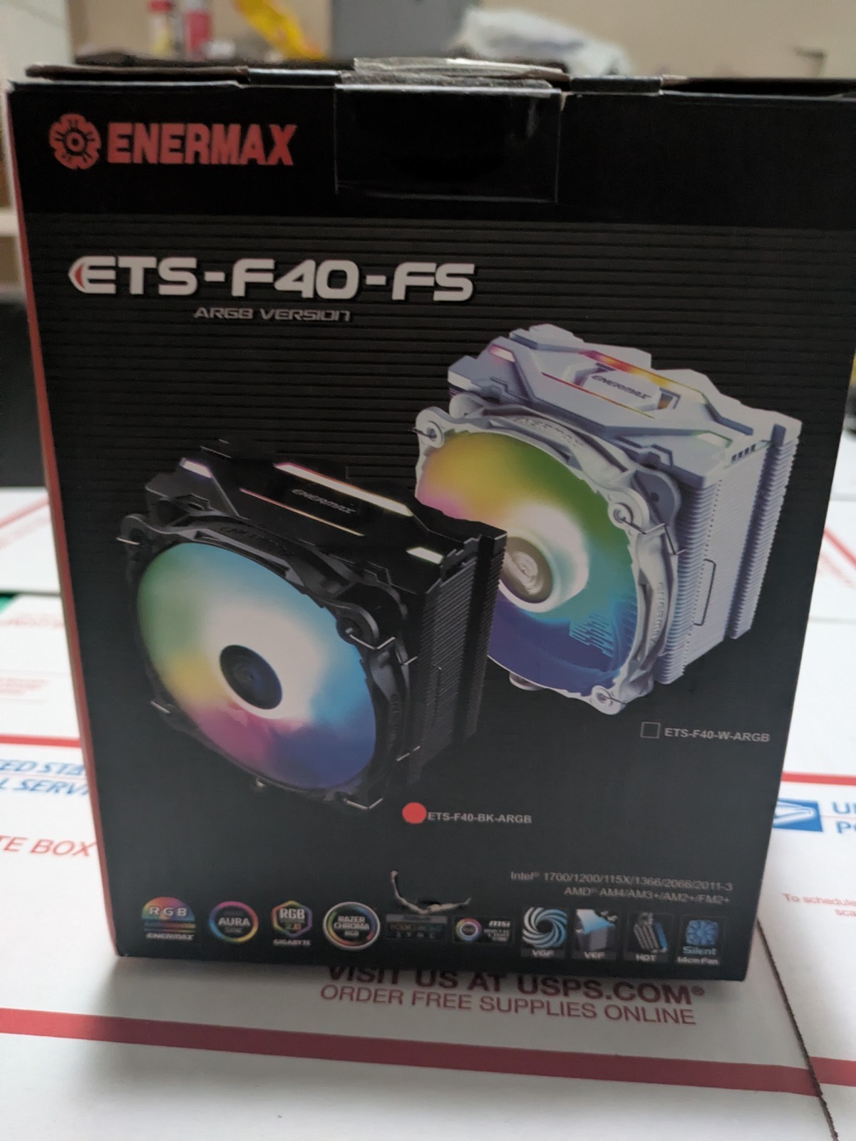 Enermax ETS-F40-FS series ARGB 140mm CPU air cooler-White ETS-F40-W-ARGB