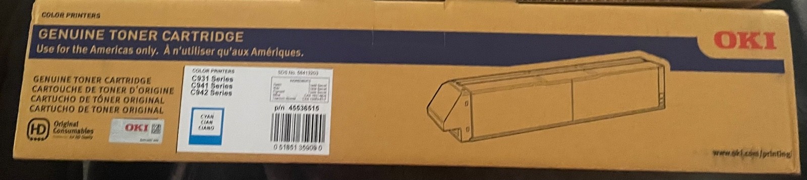 COLOR PRINTERS GENUINE TONER CARTRIDGE Use for the Americas only, A n'utiliser q