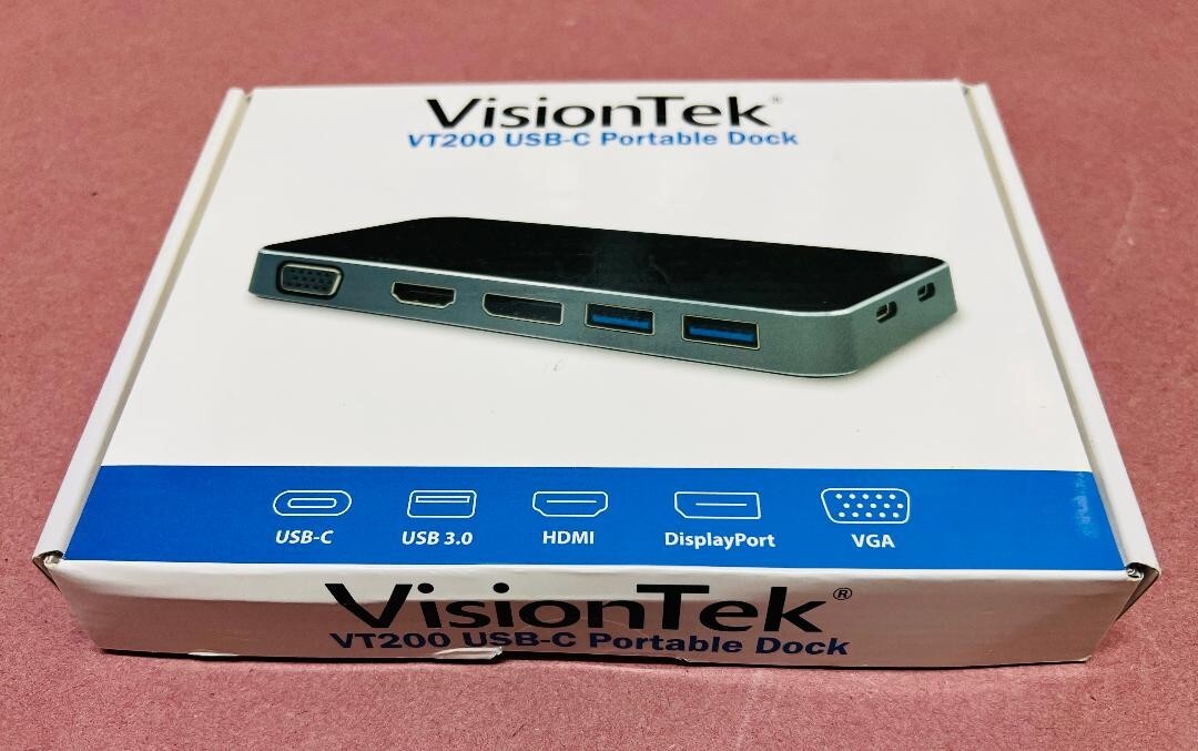 VisionTek VT200 Dual Display USB-C / 3.0  Docking Dock Station ⭐NEW⭐