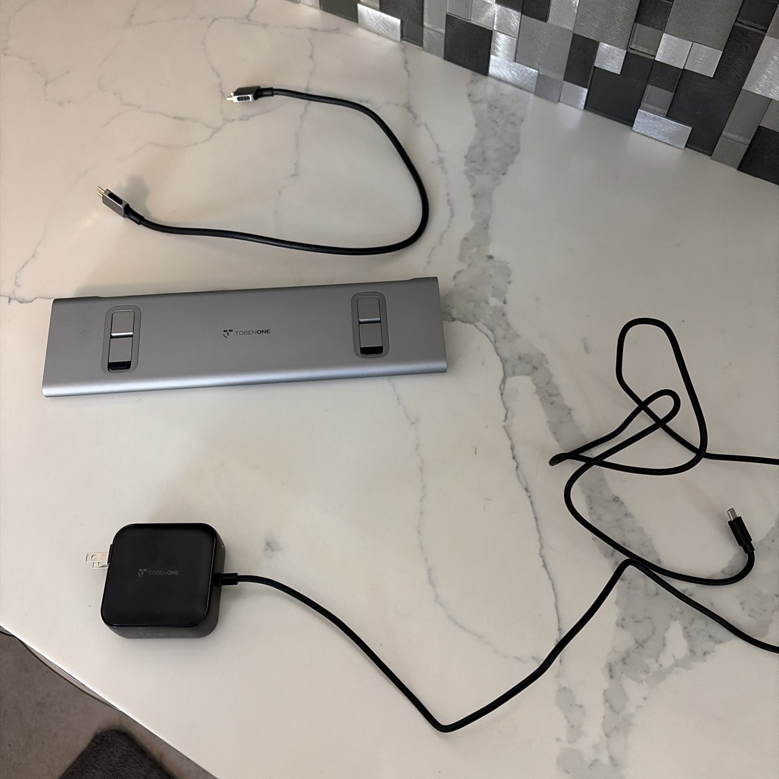 TobenONE 16-in-2 MacBook Docking Station Stand, 100W GaN, Dual 4K@60Hz | 2 HDMI