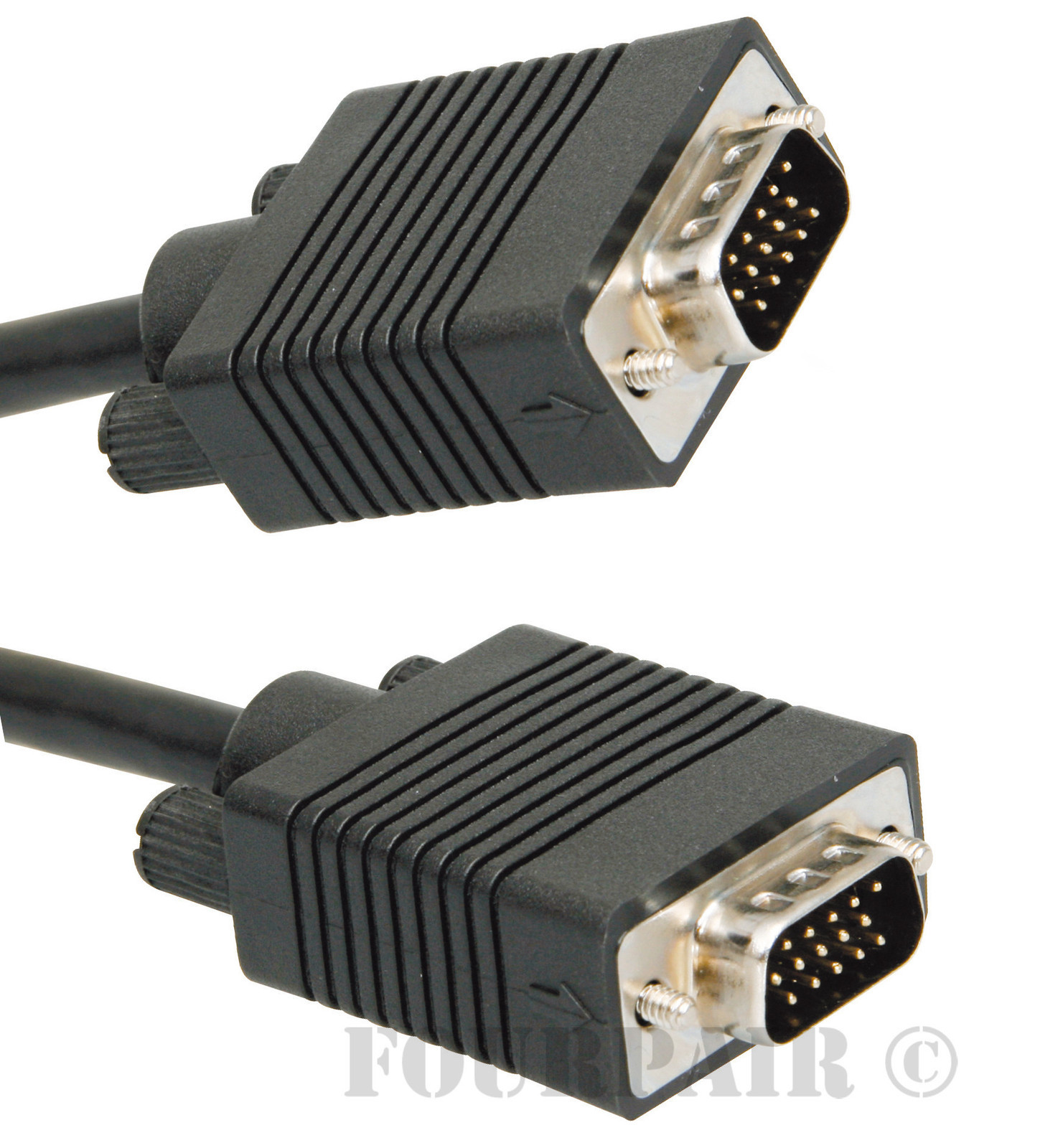 Premium Heavy Duty 10ft VGA SVGA Video Cable Cord Male to Male PC Laptop Monitor