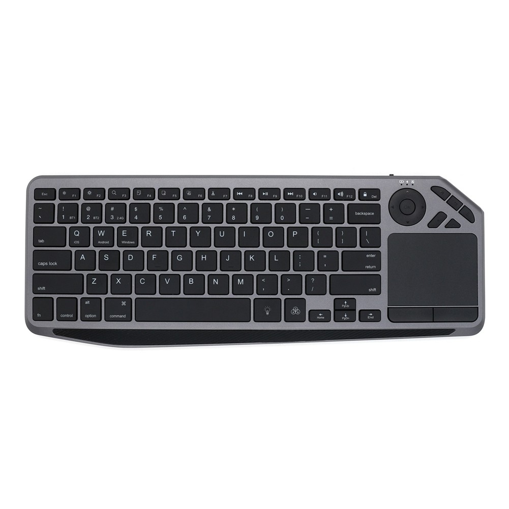 Bluetooth  Keyboard with Touchpad 7-Colors Backlit 2.4G Rechargeable7675