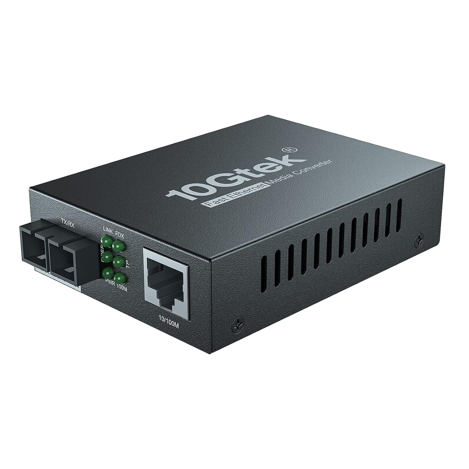10/100Mbps Fast Ethernet Media Converter, Single-Mode SC Fiber, up to 20Km, 10/