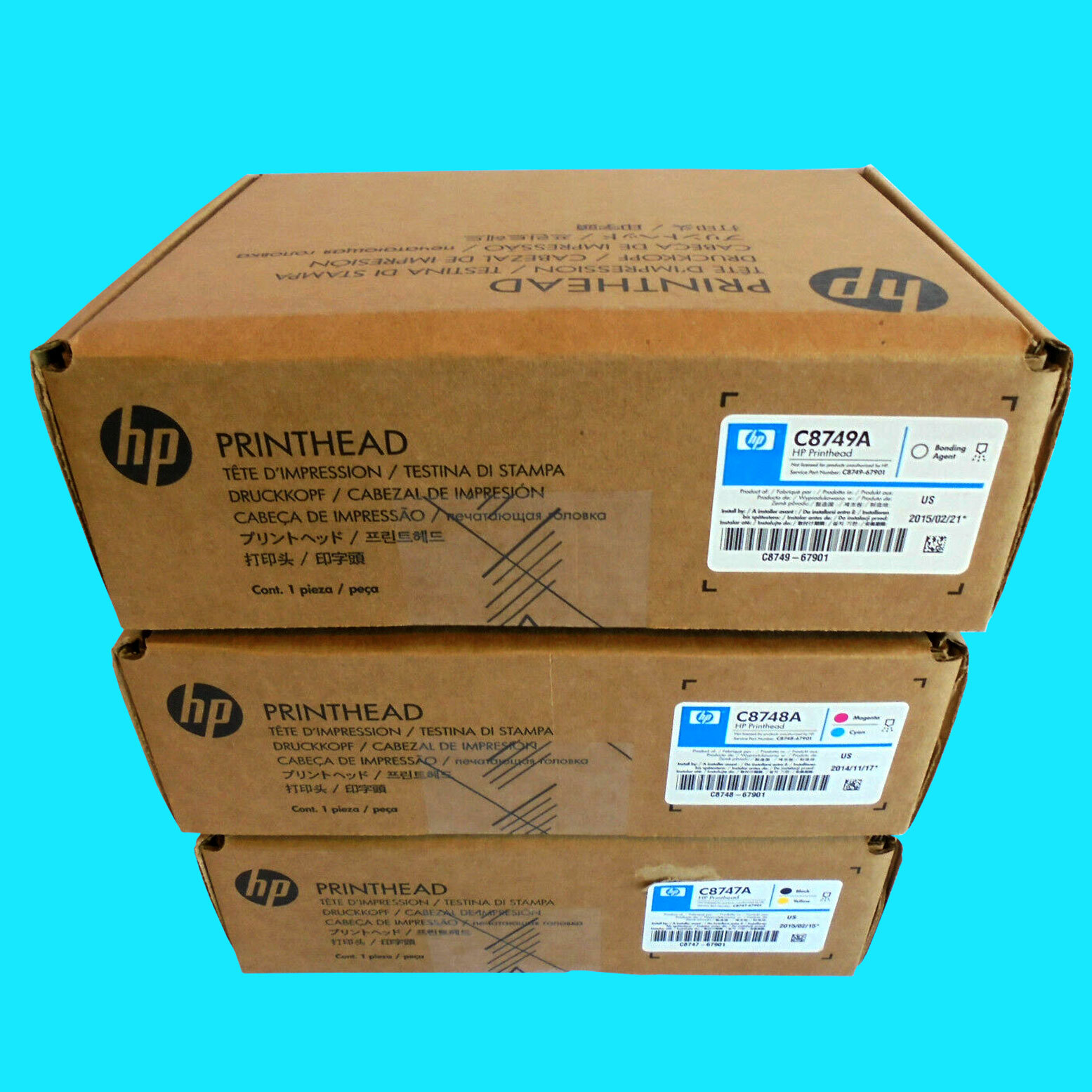 HP C8747a C8748a C8749a Print Head Printhead Set MFP CM8050 CM8051 CM8060 CM8061