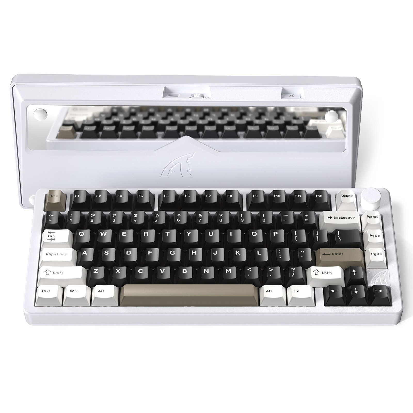 75% CNC Aluminum Mechanical Keyboard Tri-Mode Hot-Swappable RGB Gaming Keyboard