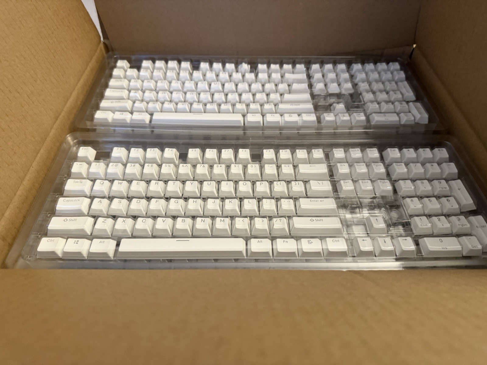 Case 20x Hexgears Kono Gemini Dawn White Keycap Sets Doubleshot PBT MX GK803 