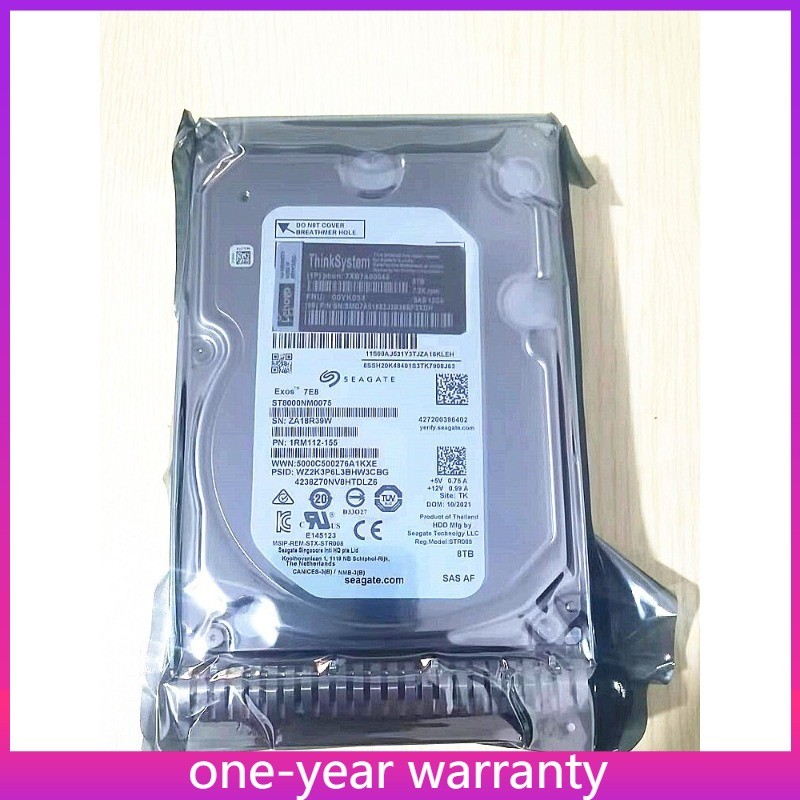 Lenovo/IBM 00YK034 7XB7A00045 3.5 8TB NEW Lenovo 00YK034 7XB7A00045 3.5" 8TB 7.