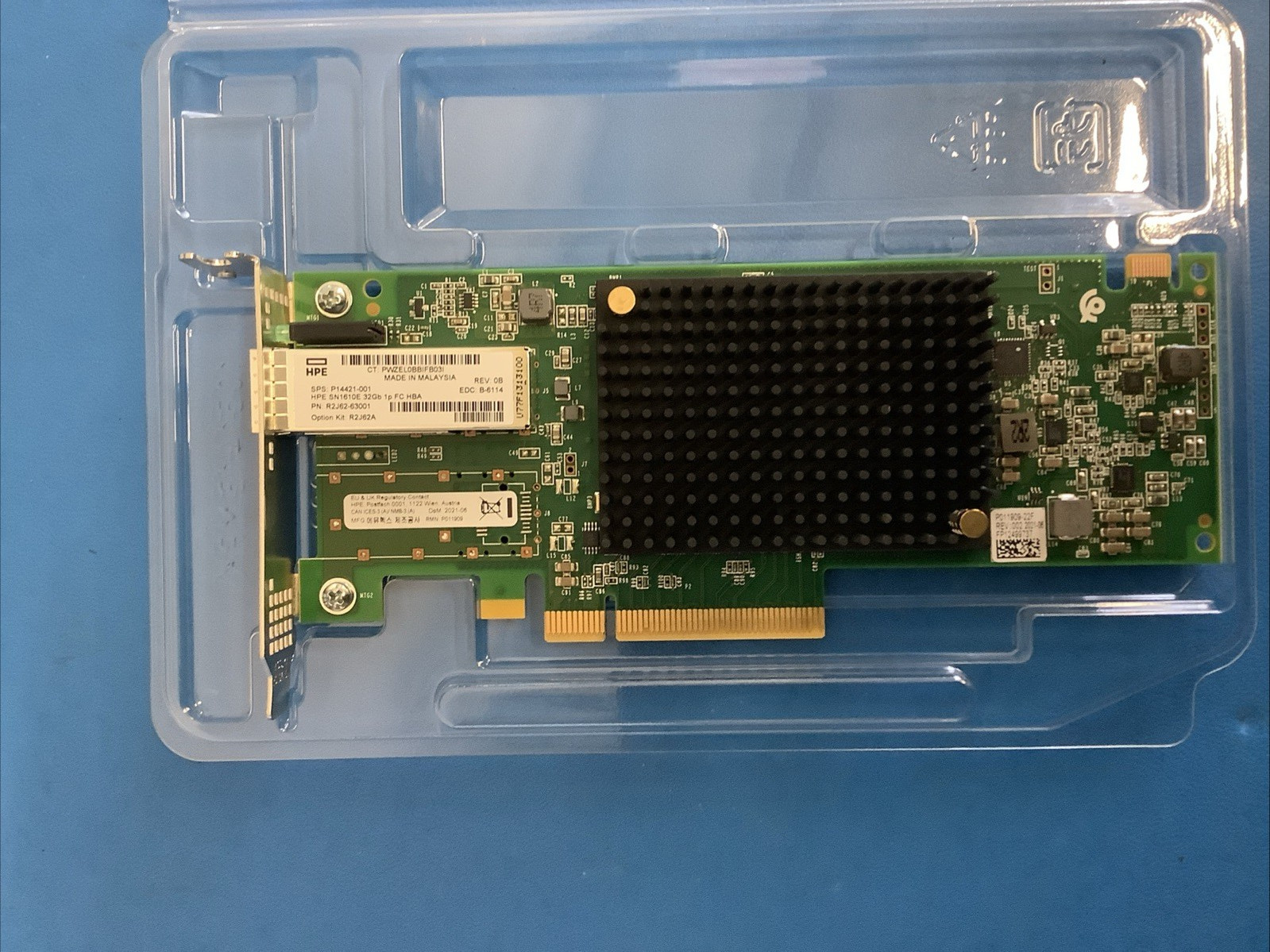 HPE R2J62A /  P14421-001 SN1610E 32Gb Single Port Fibre Channel PCIe 4.0 x8 HBA