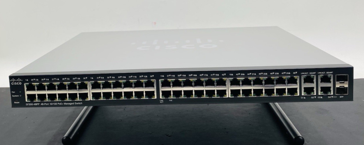 Cisco SF300-48PP  48-Port 10/100 PoE+  Managed Switch