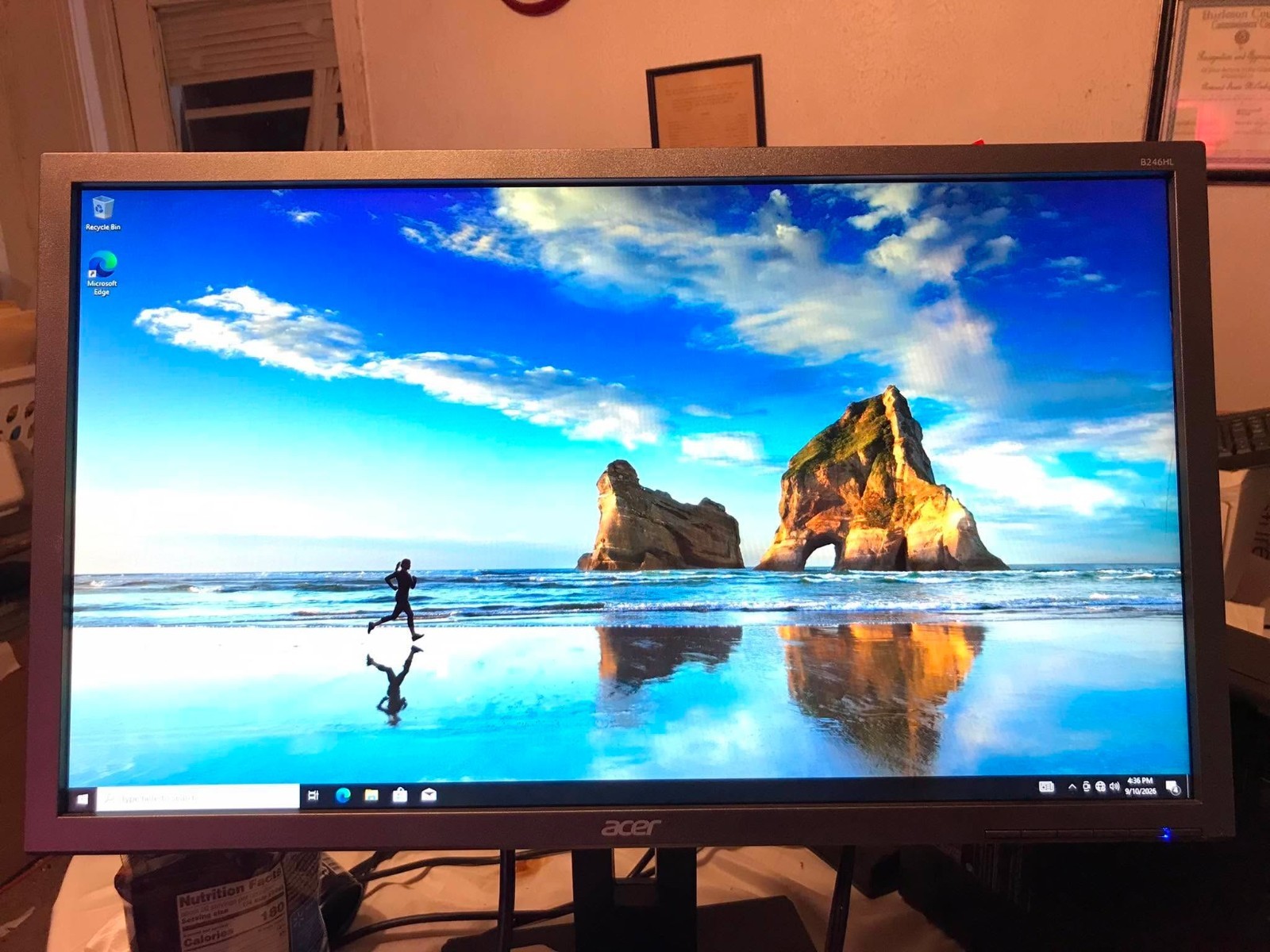 Acer B246HL 24" Full HD LED Monitor – Tested & Working