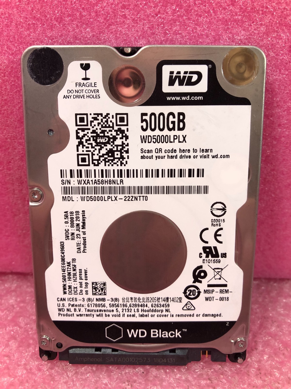 Strong-IT WESTERN DIGITAL WD5000LPLX-22ZNTT0 500GB 7200RPM SATA 2.5in HDD