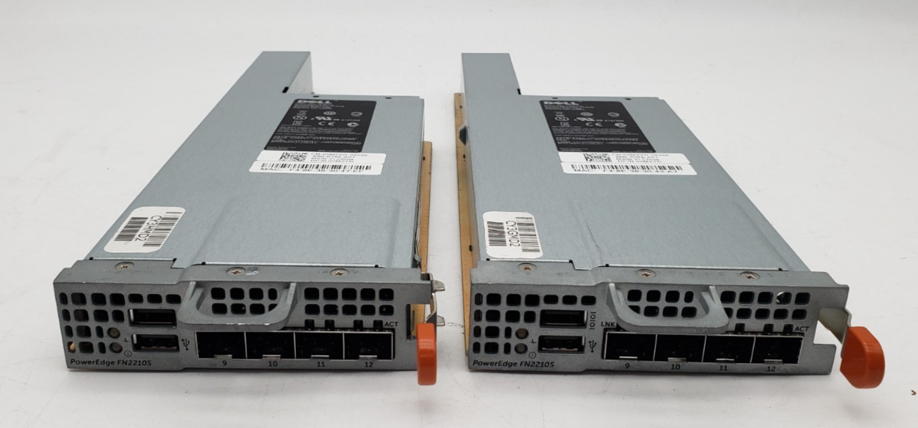 LOT OF 2 | Dell FN2210S 4 Port 10GB I/O Aggregator Modules | Complete