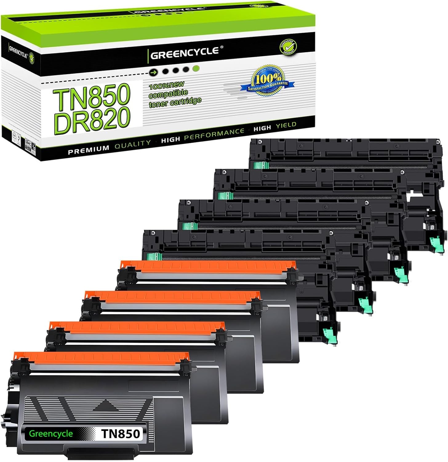 8PK TN850 Toner & DR820 Drum Unit Set fits for Brother MFC-L6750DW MFC-L6900DW