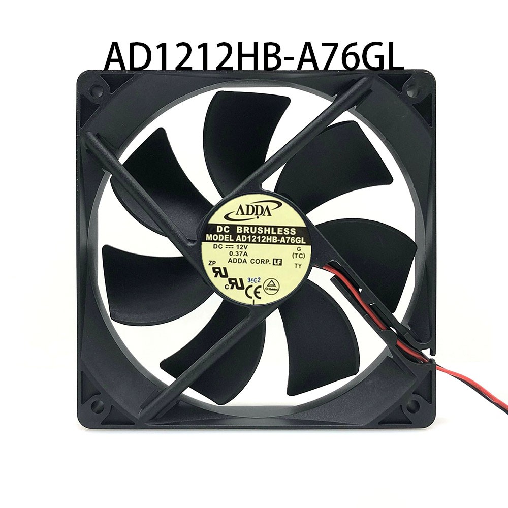 New in box ADDA Case Cooling Fan 120*120*25MM AD1212HB-A76GL 12VDC 0.37A 3-wire