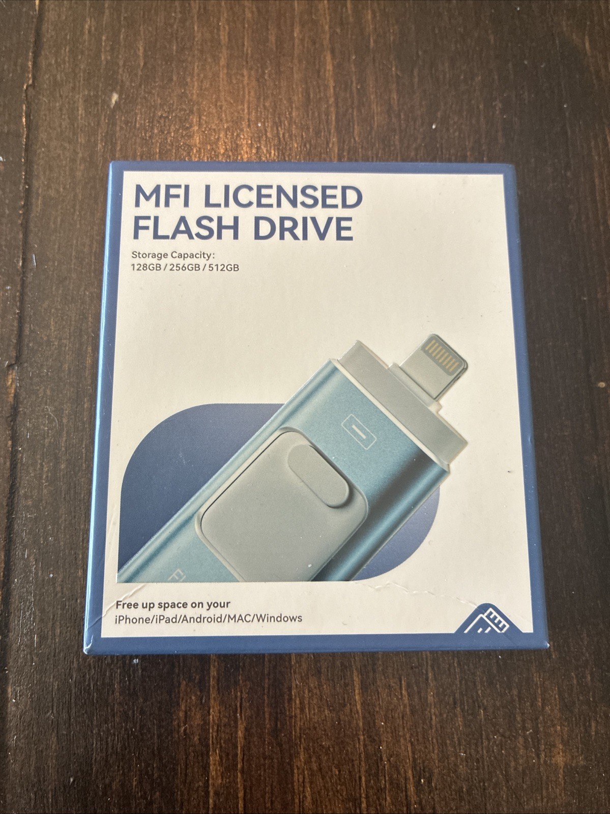 Mfi Certified Flash Drive for Iphone Ipad 256GB, Photo Stick for External Memory