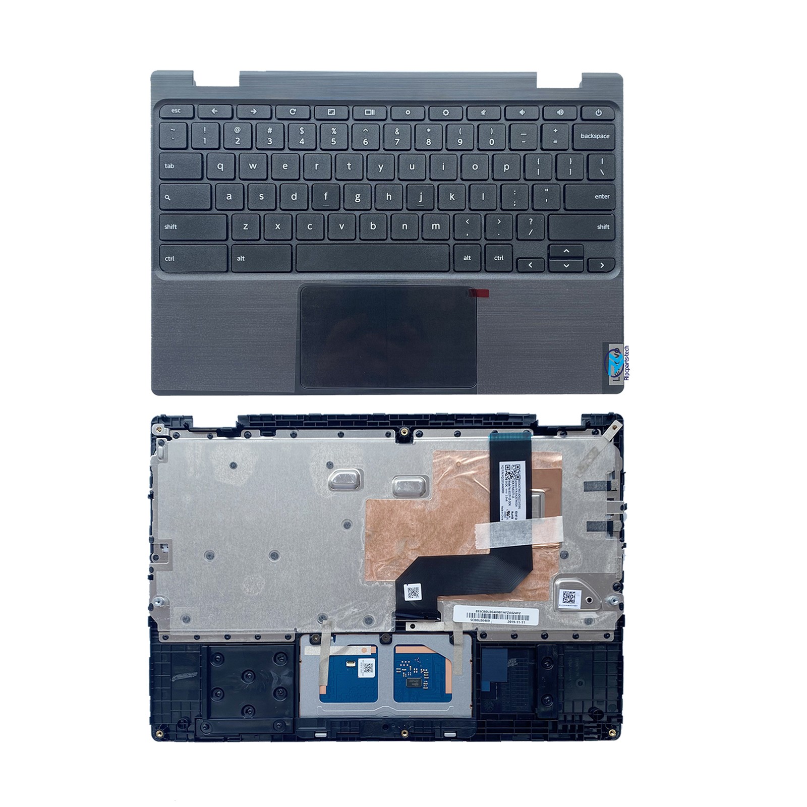 For Lenovo 100e Chromebook 2nd Gen MTK Palmrest Keyboard Touchpad 5CB0U26489 US