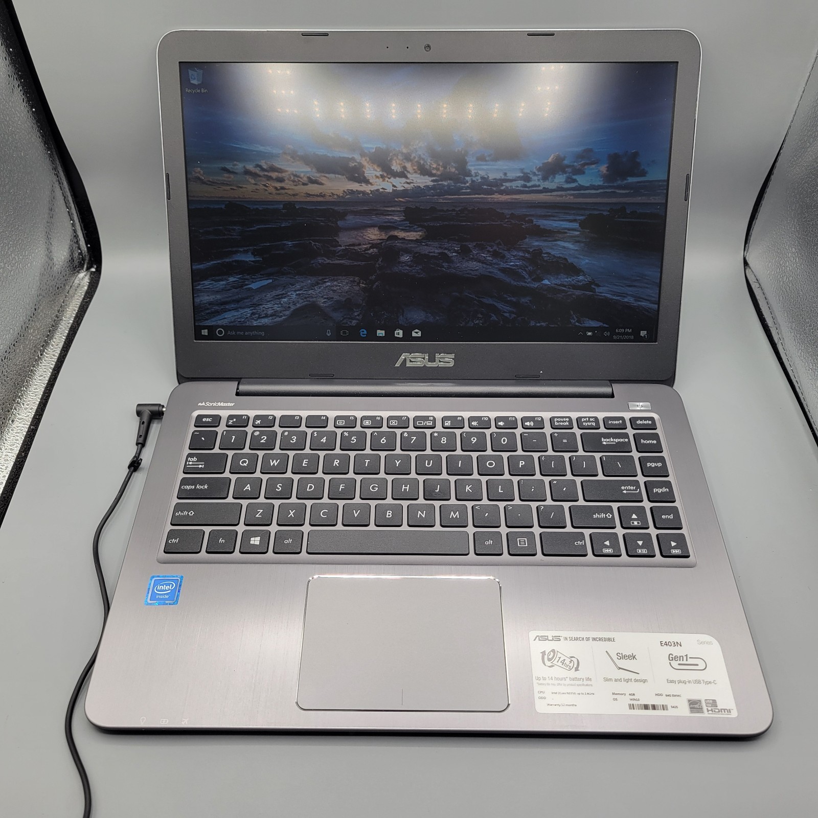 Asus Notebook PC E403N E403N 14" Celeron N3350 1.1GHz 4GB RAM (FOR PARTS/REPAIR)