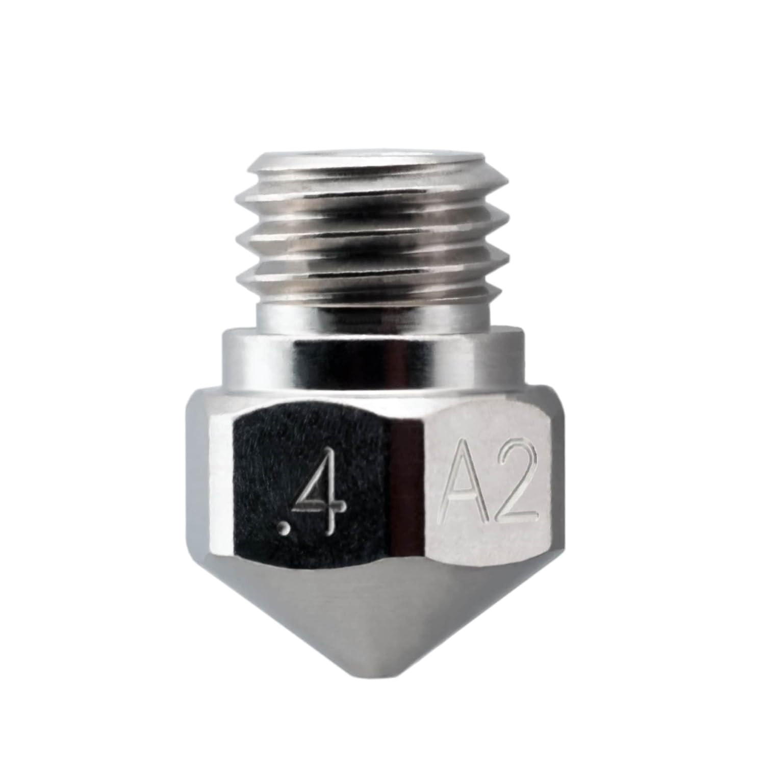 Microswiss Plated A2 Hardened Tool Steel Nozzle for MK10 All Metal Hotend Kit ON