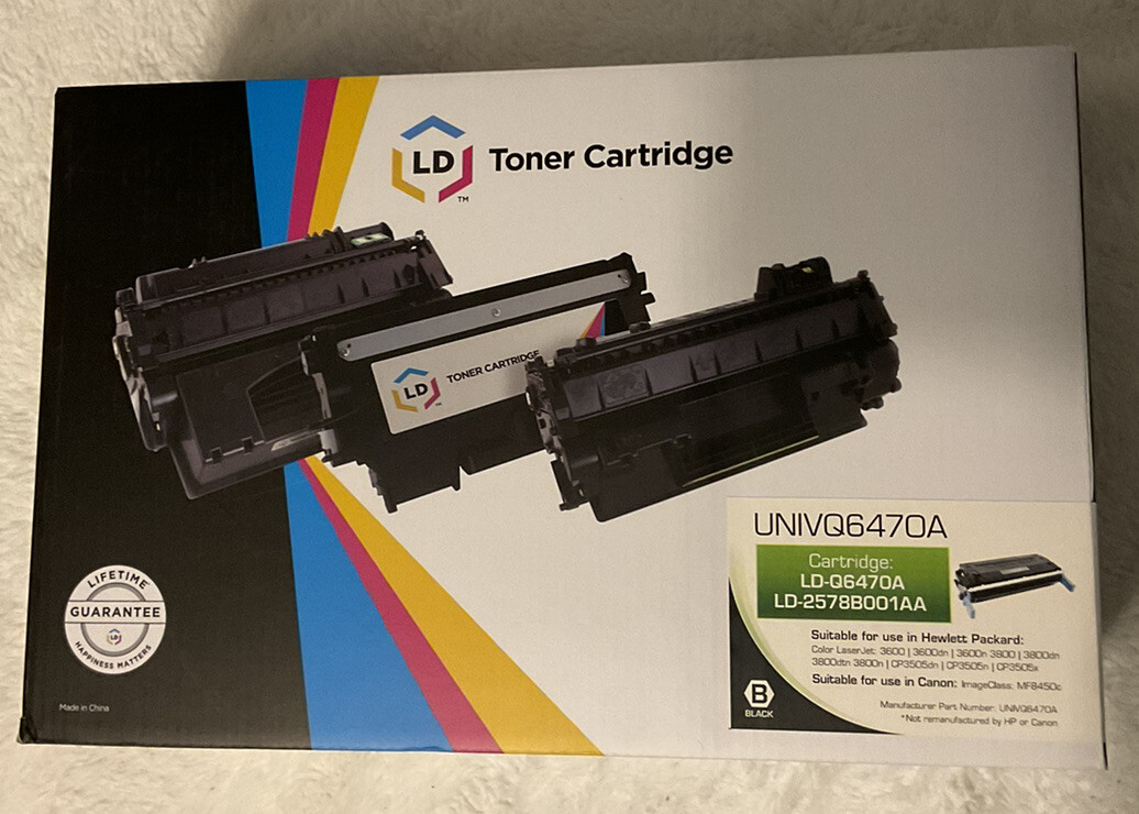 Laserjet Toner Cartridge LD-Q6470A Suitable For Hewlett Packard￼. New in Box